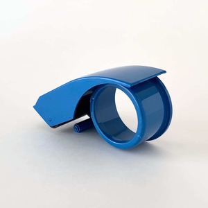 テープカッター テープディスペンサー 梱包用 ガムテープ ブルー / Packing Tape Dispenser Blue