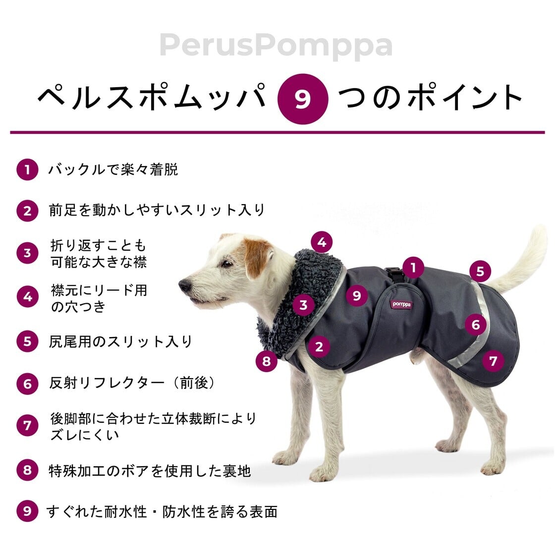 フィンランドのドッグブランド【Pomppa】【ポムッパ】・ドッグコート