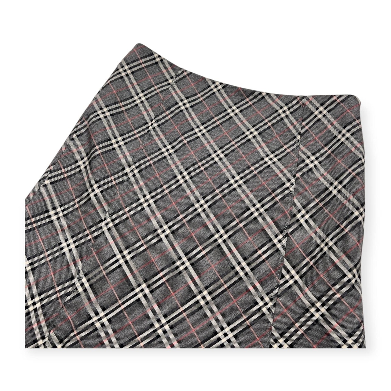 BURBERRY LONDON BLUE LABEL バーバリー ブルーレーベル 斜めチェック ミニ スカート 36 /グレー/三陽商会
