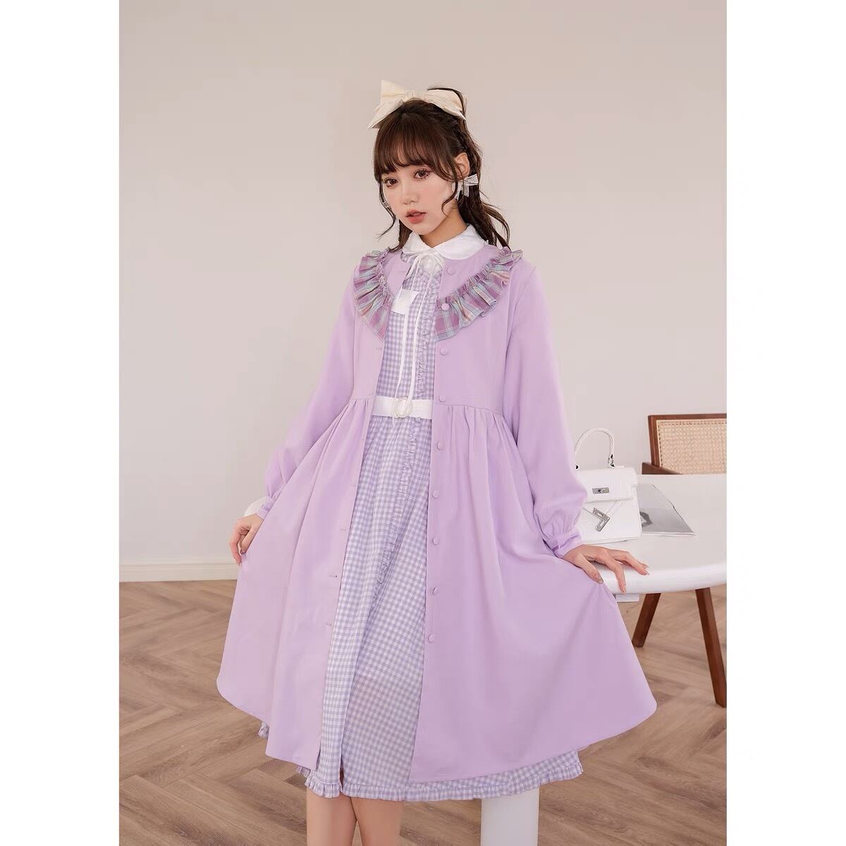 【フラメンコ衣装】パープル ワンピース ドレス 紫 長袖 軽い 薄い ピンク フラメンコ衣装】パープル ワンピース ドレス 紫 長袖 軽い 薄い