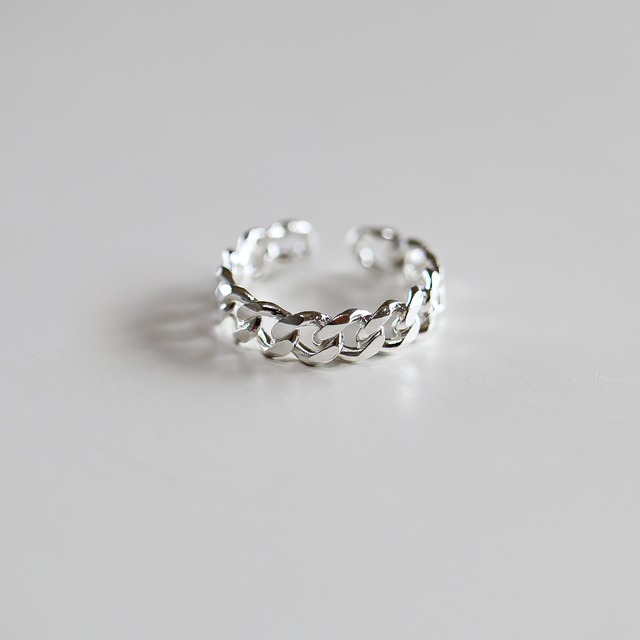 silver925 pinky chain ring R202