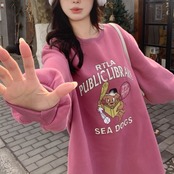 Patchwork Long Sweatshirt Dress 5003