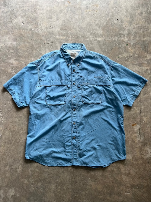 L.L.Bean エルエルビーン 半袖フィッシングシャツ XL ブルー