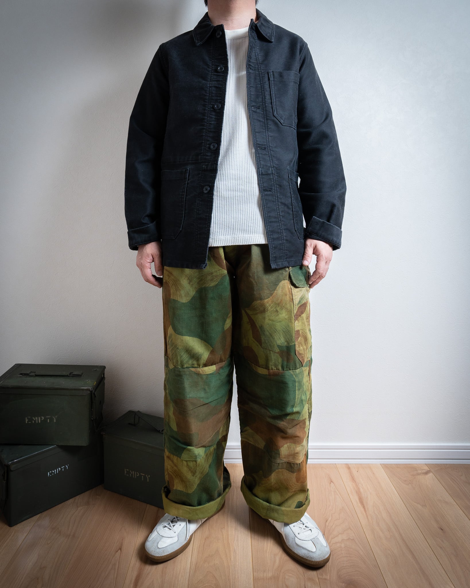 Belgian Army 's Brushstroke Camouflage Trousers "Used" ベルギー