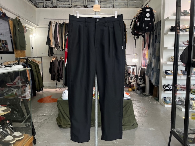 WTAPS TUCK 01 TROUSERS PANT BLACK 02 181GWDT-PTM02 18445