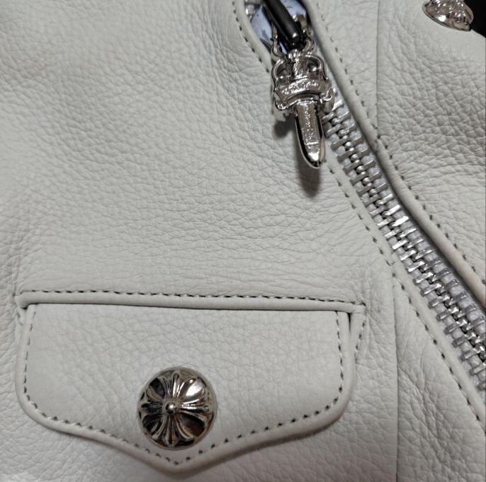 CHROME HEARTS クロムハーツ JJ DEAN / レザーライダース ハンドバッグ