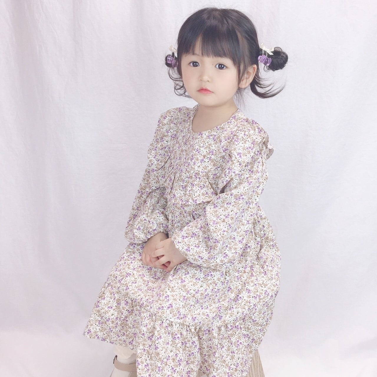 【送料無料】小花のドレスワンピース♡スタイ 送料無料】小花のドレスワンピース♡スタイ