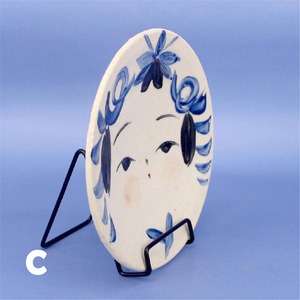 《 鈴木ハツミ 》高台丸小皿　こけし