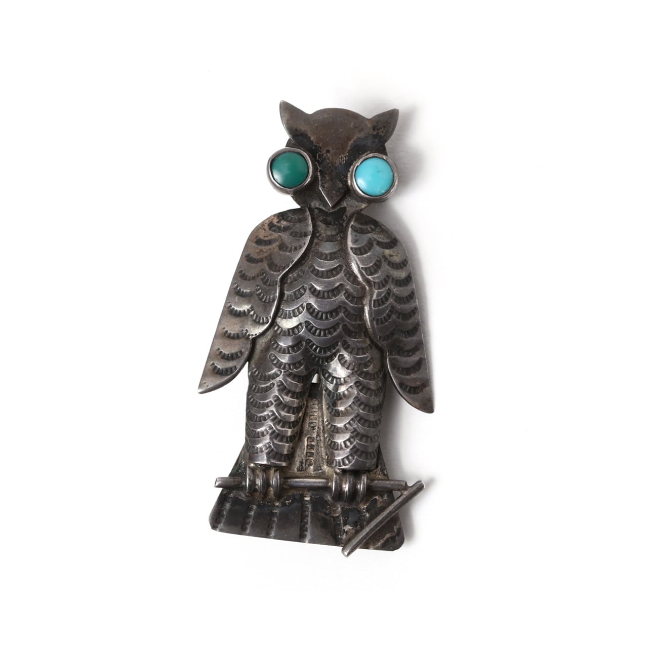 NAVAJO ナバホ 1940~50's Vintage Navajo Owl Silver Pins