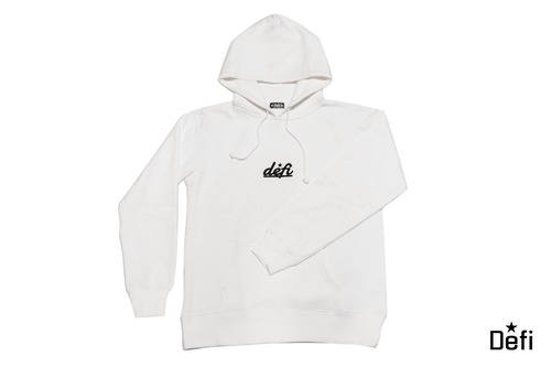 3D logo hoodie white