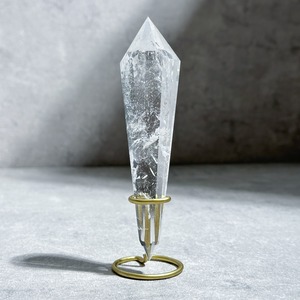 台座付き♡虹◎ミナスジェライス産クリアクォーツ ダブルターミネイテッド82◇ Clear Quartz ◇ 天然石・鉱物・パワーストーン