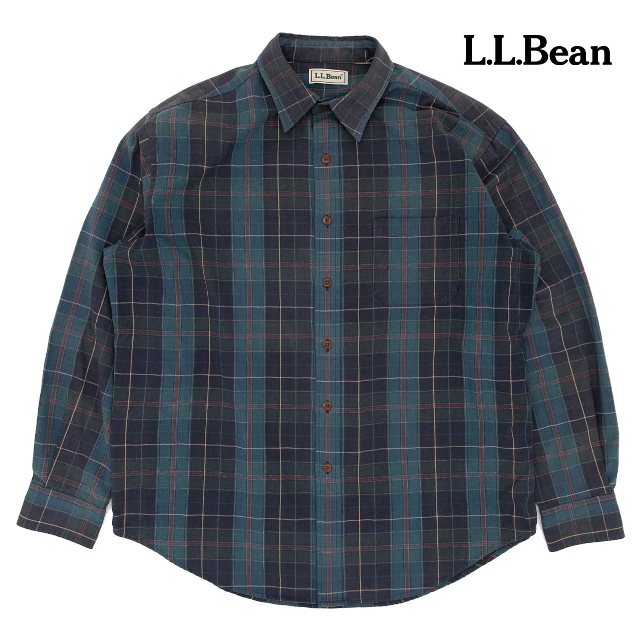 エルエルビーン フランネルシャツ 古着 L L Bean - 80s USA製 エルエル 