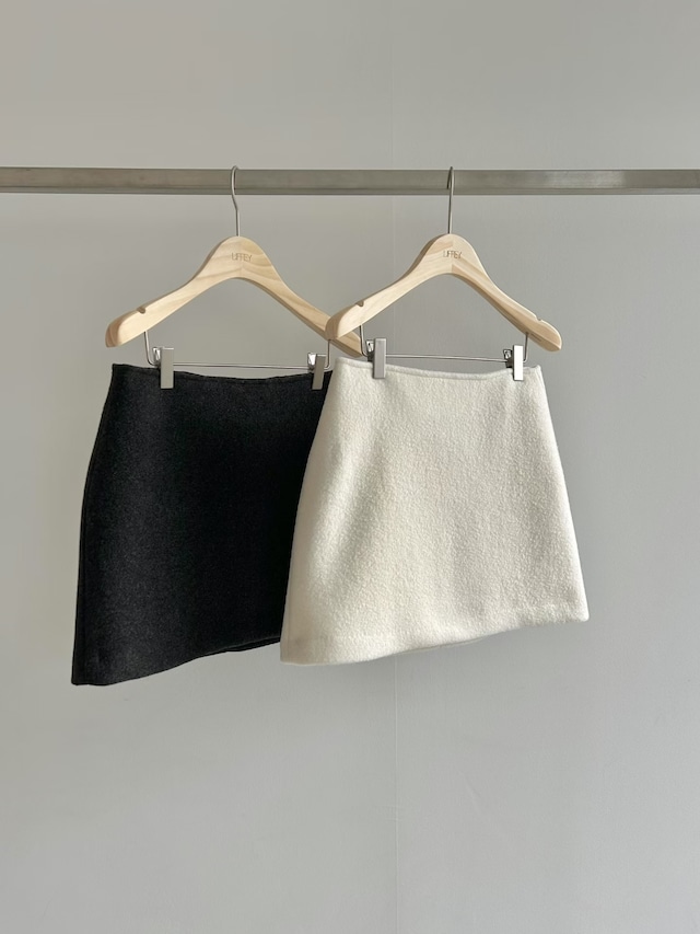 (予約) LIFFEY / Boucle wool mini skirt 2color