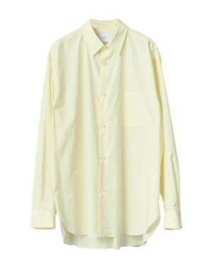 ssstein "SUVIN COTTON OVERSIZED REGULAR COLLAR SHIRT〔YELLOW〕"