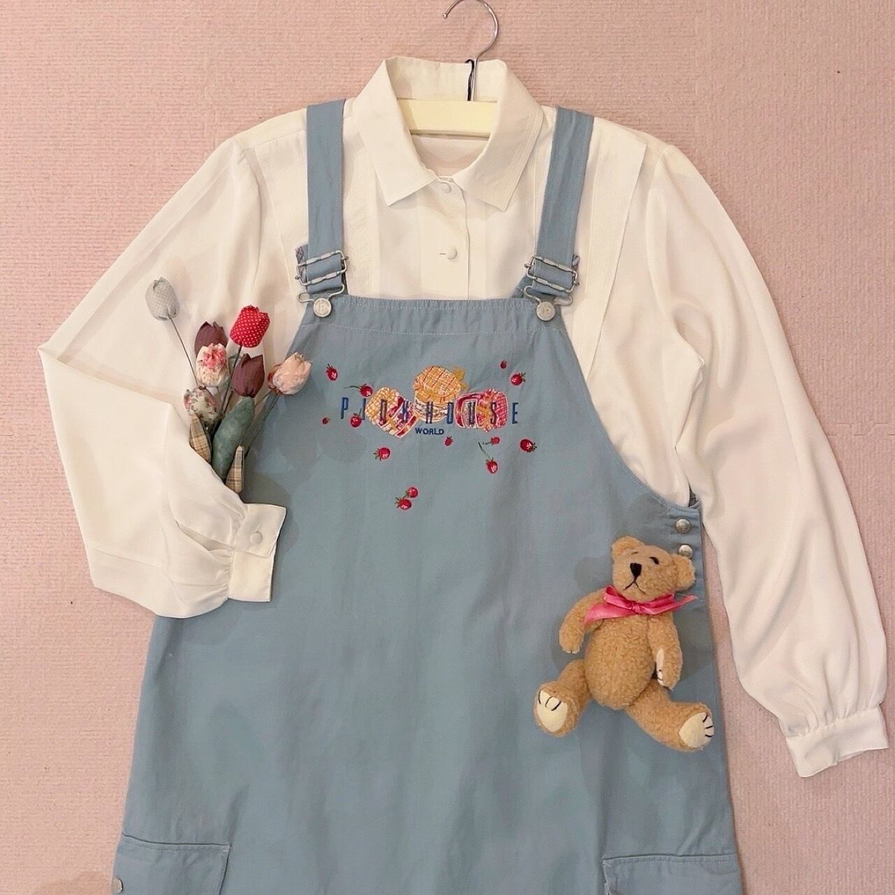 PINKHOUSE / strawberry jam jumper skirt