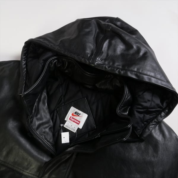 Supreme leather anorak サイズL