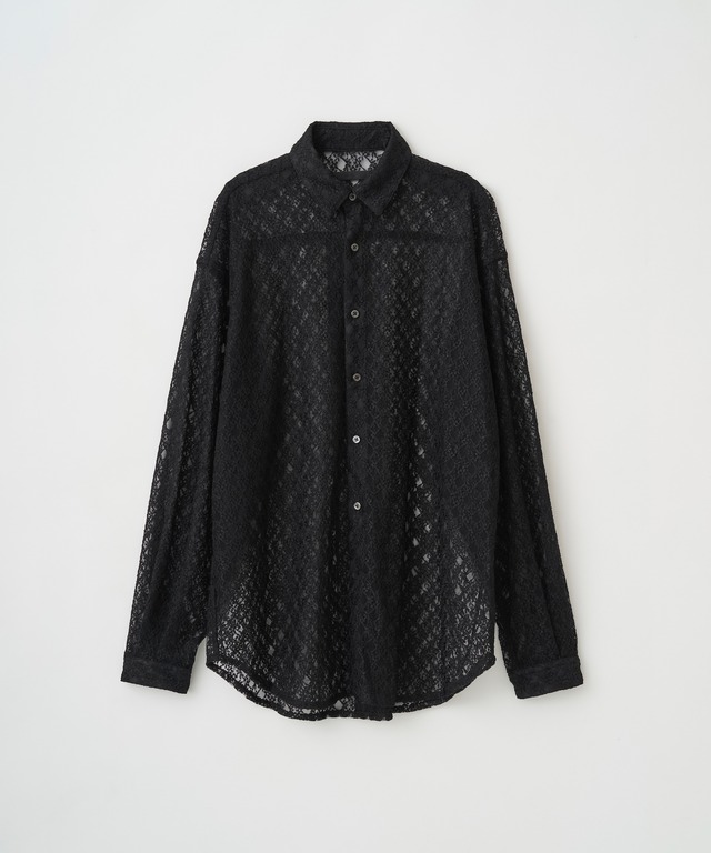 【LAST1】RUSSELL LACE L/S SHIRT(BLK)
