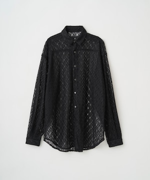 【LAST1】RUSSELL LACE L/S SHIRT(BLK)