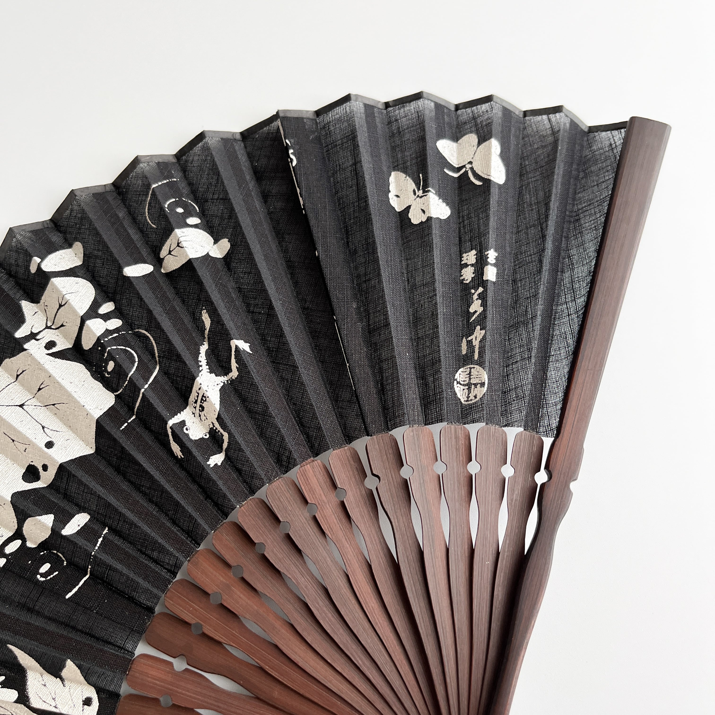 【値下げ】日本刺繍　扇　額入り、玄関飾りに… 伊藤若冲 扇子 玄圃瑤華 | hmm, by 東京都美術館ミュージアムショップ