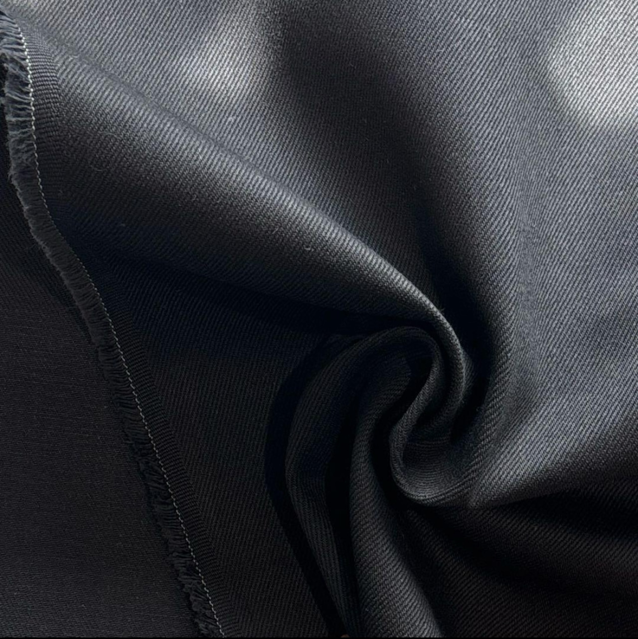 ★TB135◆3m◆ラスト1点!◆綿100%児島ブラックデニム生地◆約14オンス