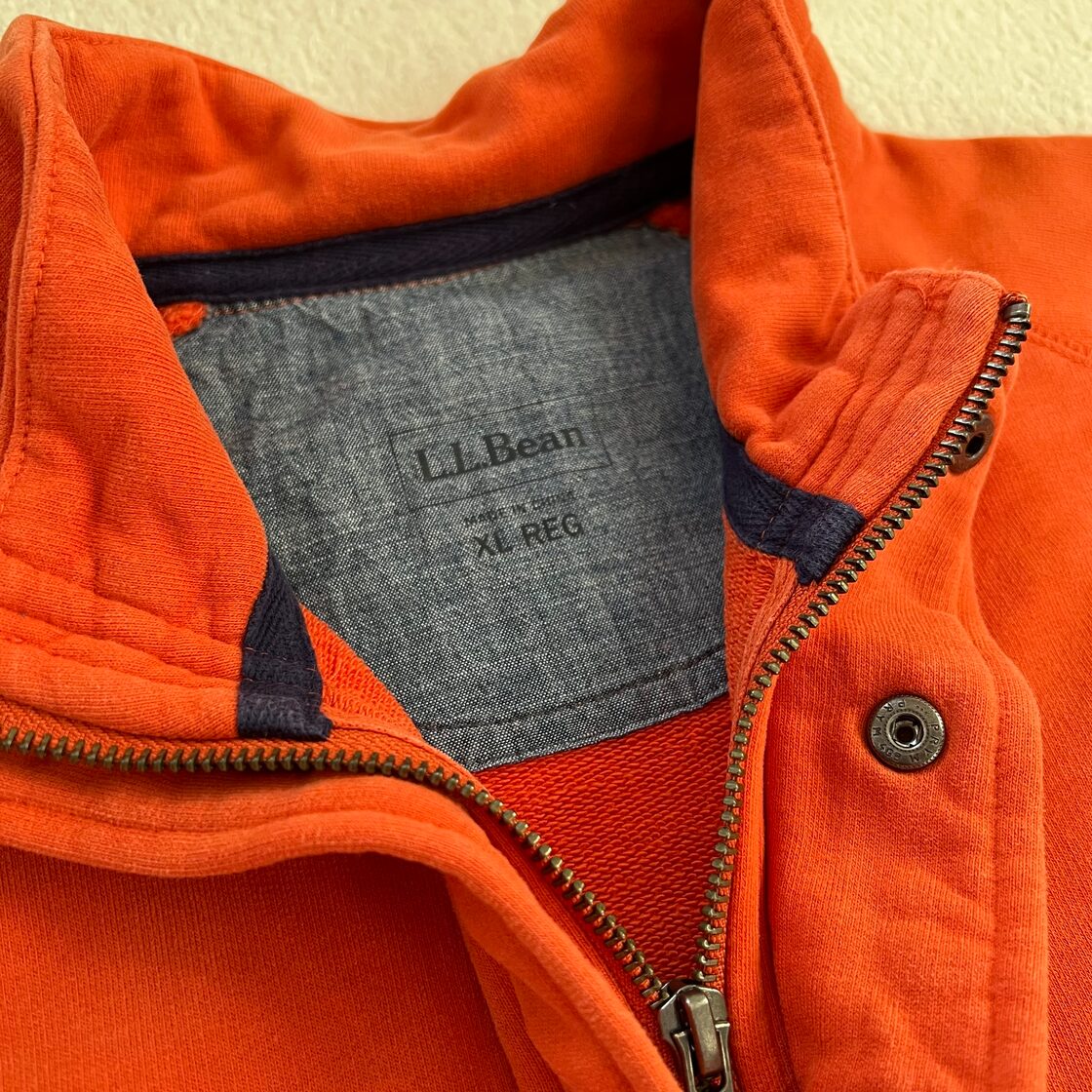 L.L.bean エルエルビーン ハーフジップ スウェット トレーナー XL 