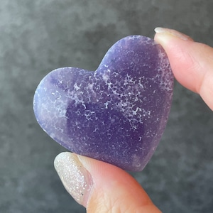 Grape Agate グレープアゲート|Heart ハート|天然石　パワーストーン　鉱物　gem stone