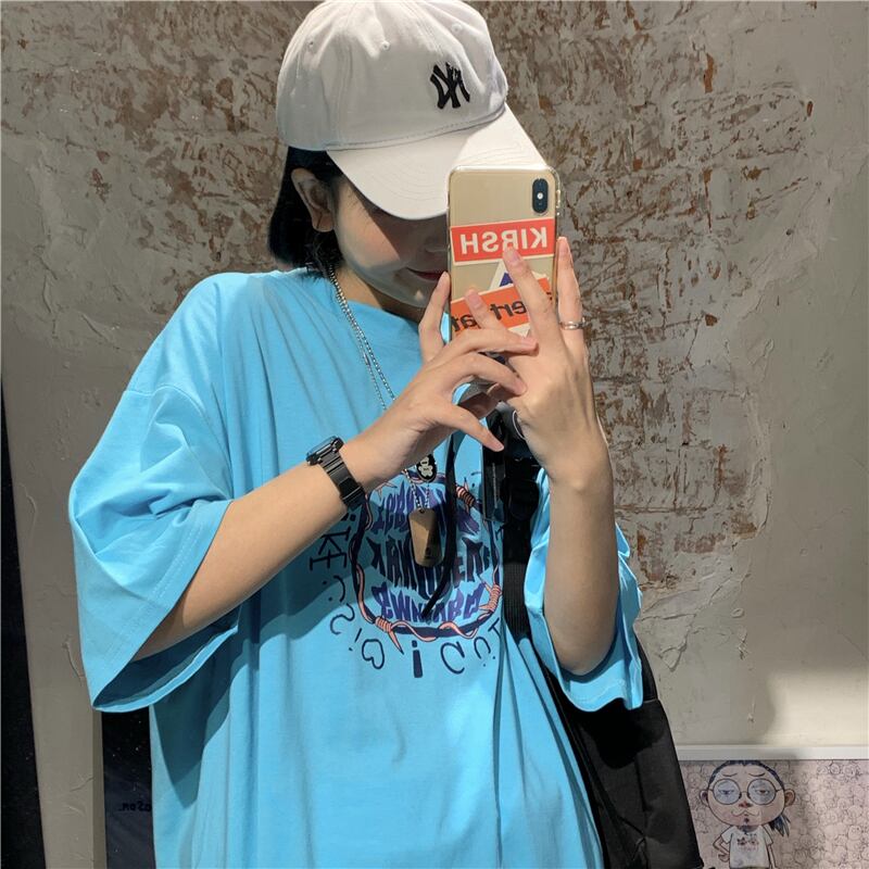 プリントTシャツ シャツ ロングサマー かわいい 夏物 ケッペル16672365038