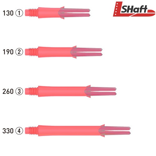 L-SHaft Lock Straight [Clear Red]