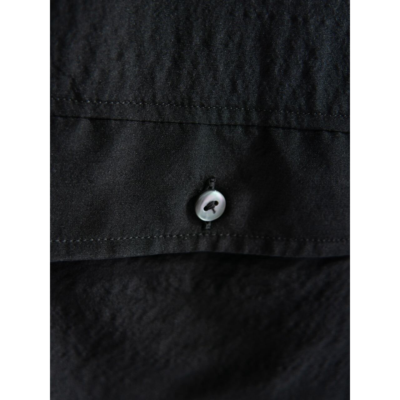 【Valentino Garavani】Made in France Wool-Silk Band Collar Blouse(ヴァレンティノガラヴァーニ フランス製ウールシルクバンドカラーブラウス 長袖シャツ)