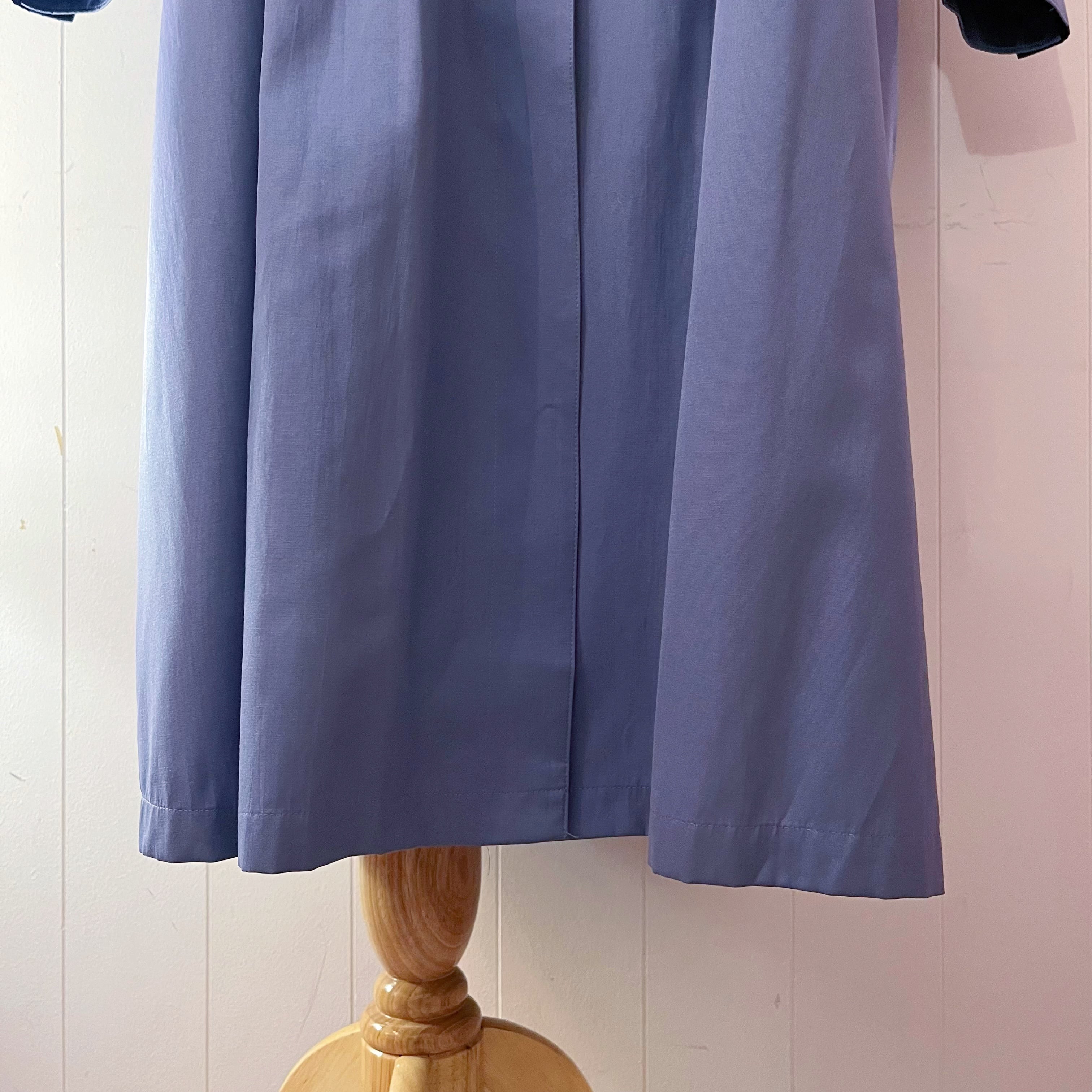 blue lavender spring coat