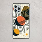 受注生産 iPhoneケース 同心円と惑星のレトロ星図｜天体図 STAR065A