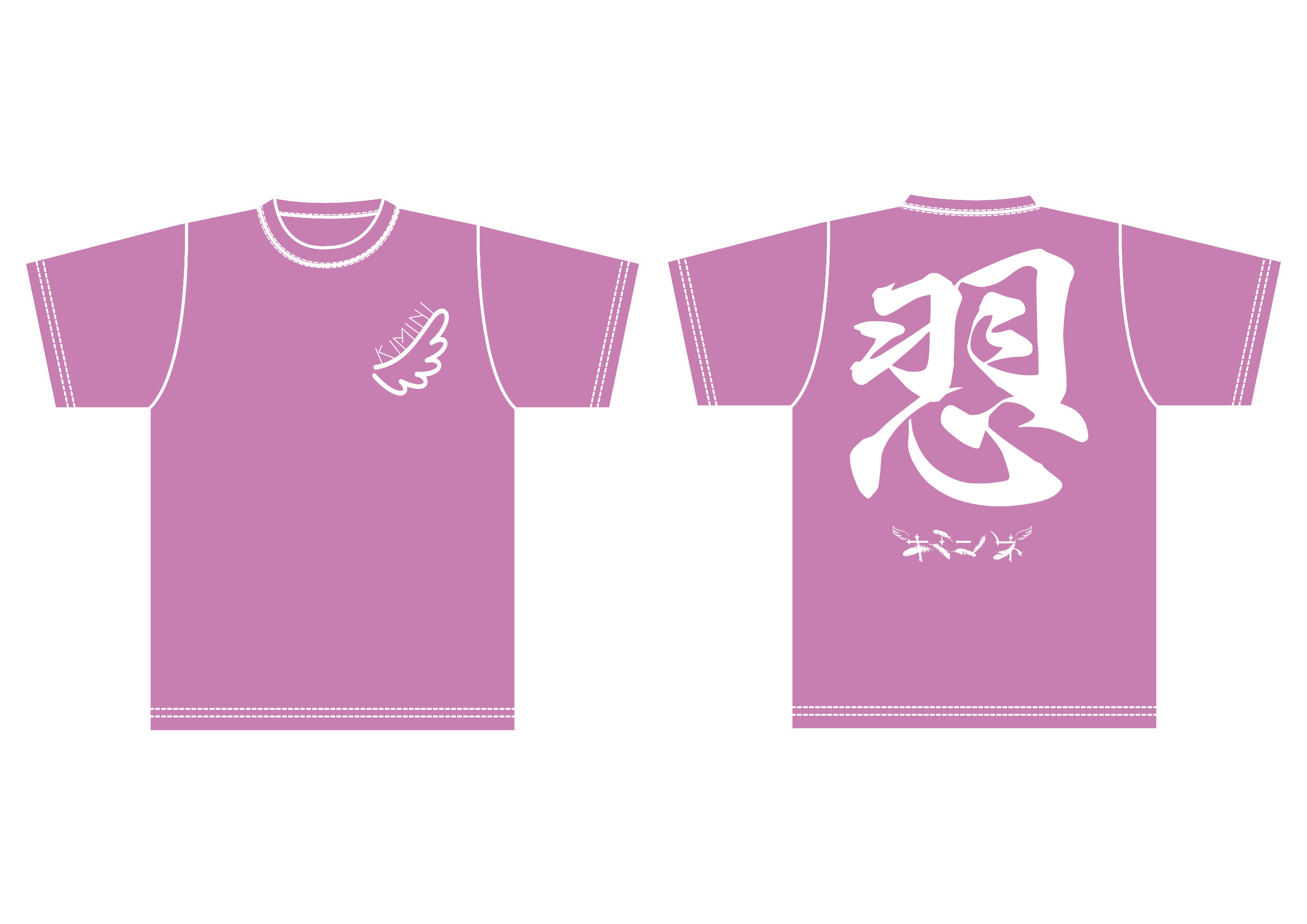 メンカラ  フェスTシャツ  しらたまちゃん。Ver　