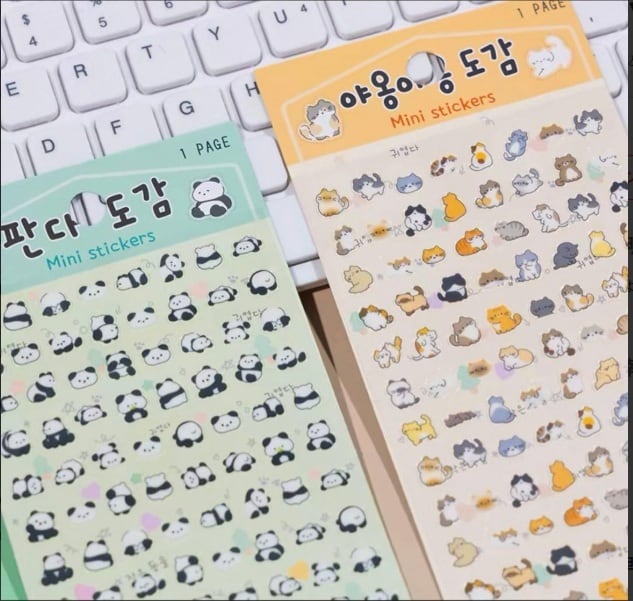 24時間以内発送 送料無料 かわいい 4枚 韓国 かわいいミニシール ス