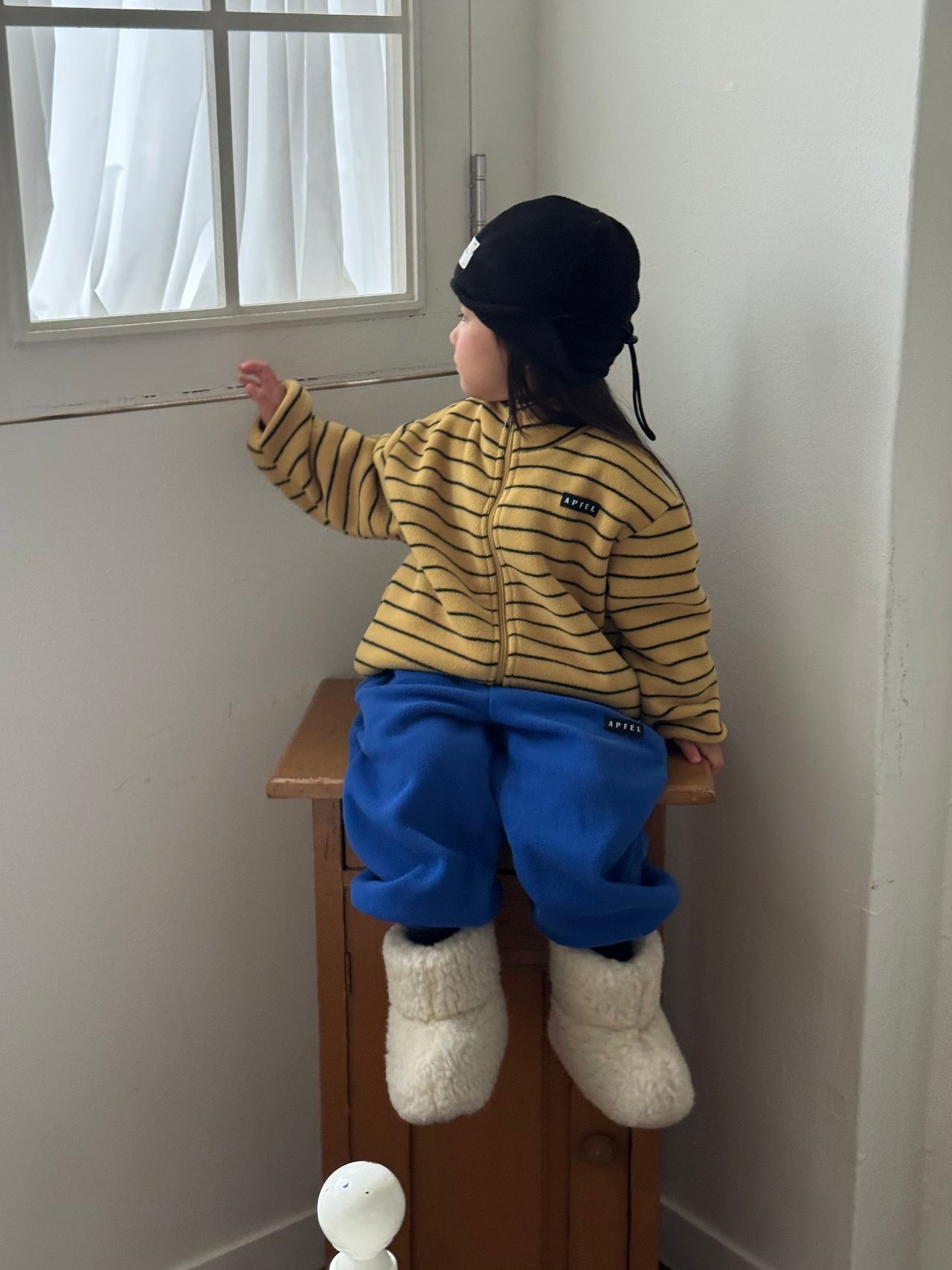 Apfel［取寄］lineleece zipup jacket 26winter