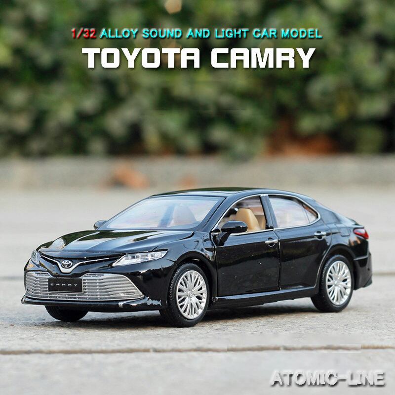 【トヨタ】 カムリ1/30見本ミニカー7台セット TOYOTA カムリ CAMRY 1/32 ミニカー 全4色 ライト点灯 合金モデル 模型