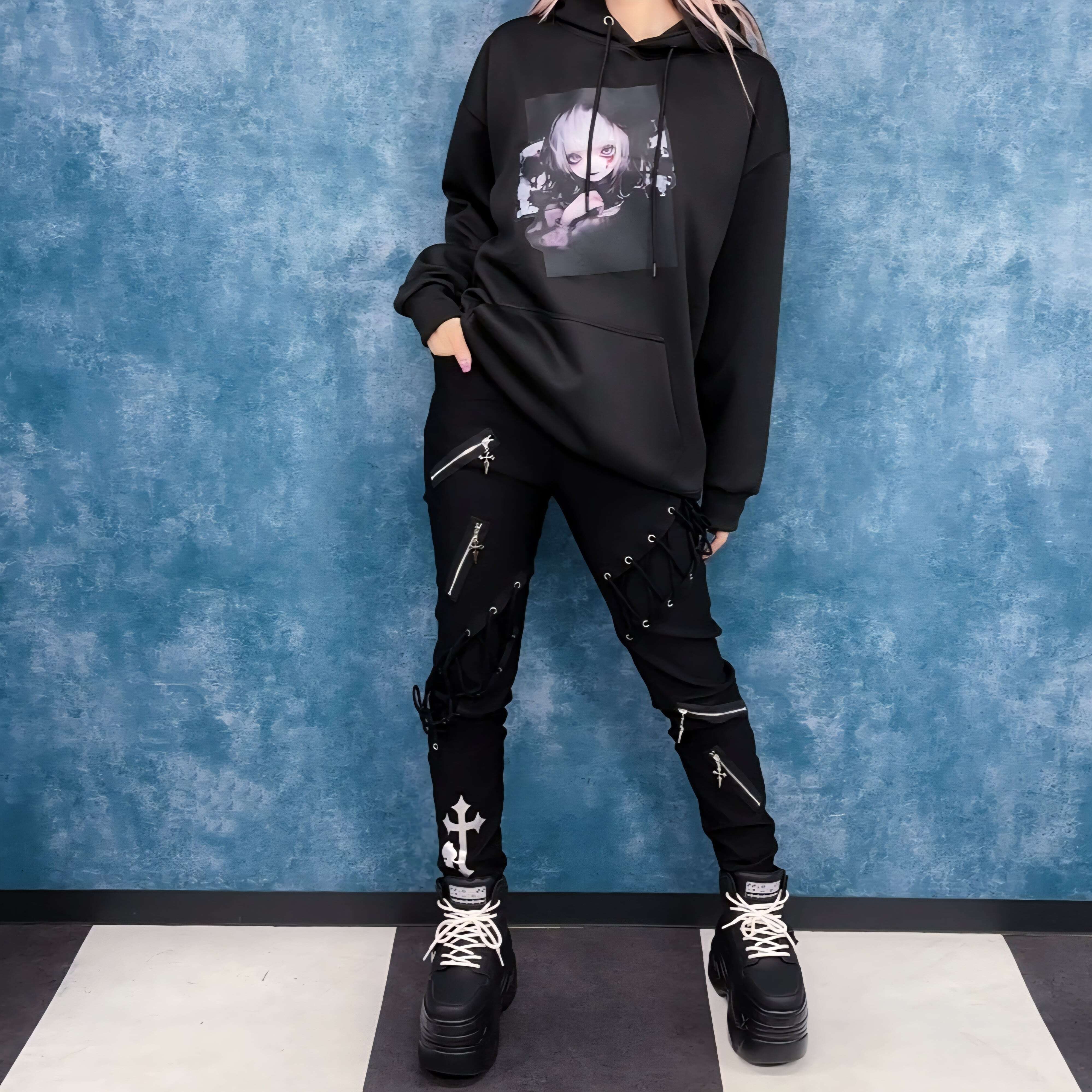 高品質GOTHIC CROSS ZIP VISUAL PANTS | NIER CLOTHING