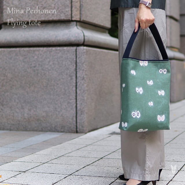 ミナペルホネン(mina perhonen)×倉敷帆布 グリーン【Flying tote 】 | HANEANT KOBE powered by  BASE