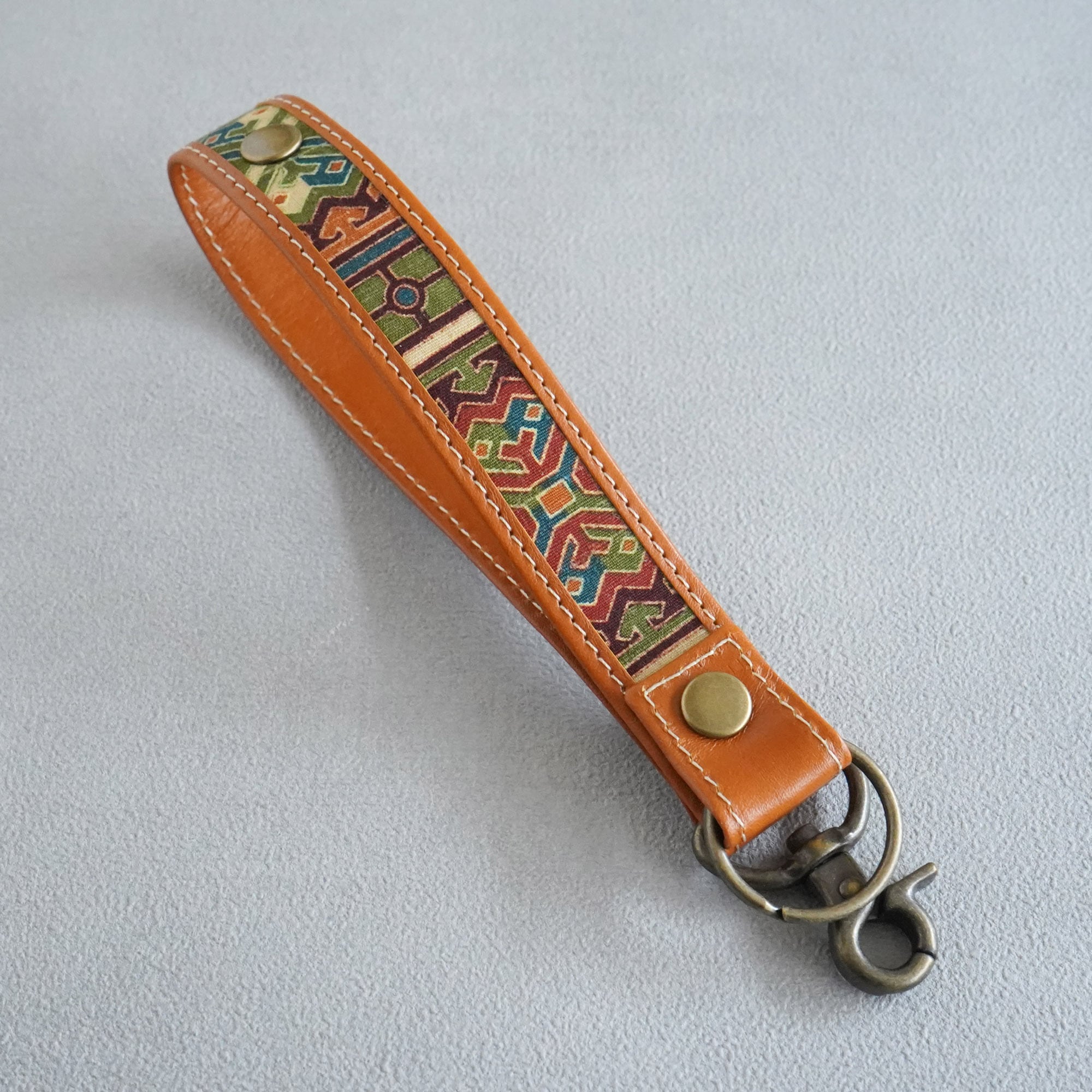 ストラップ【ミスト】NO.212 | ZIZZ：着物と革でつくるバッグのお店