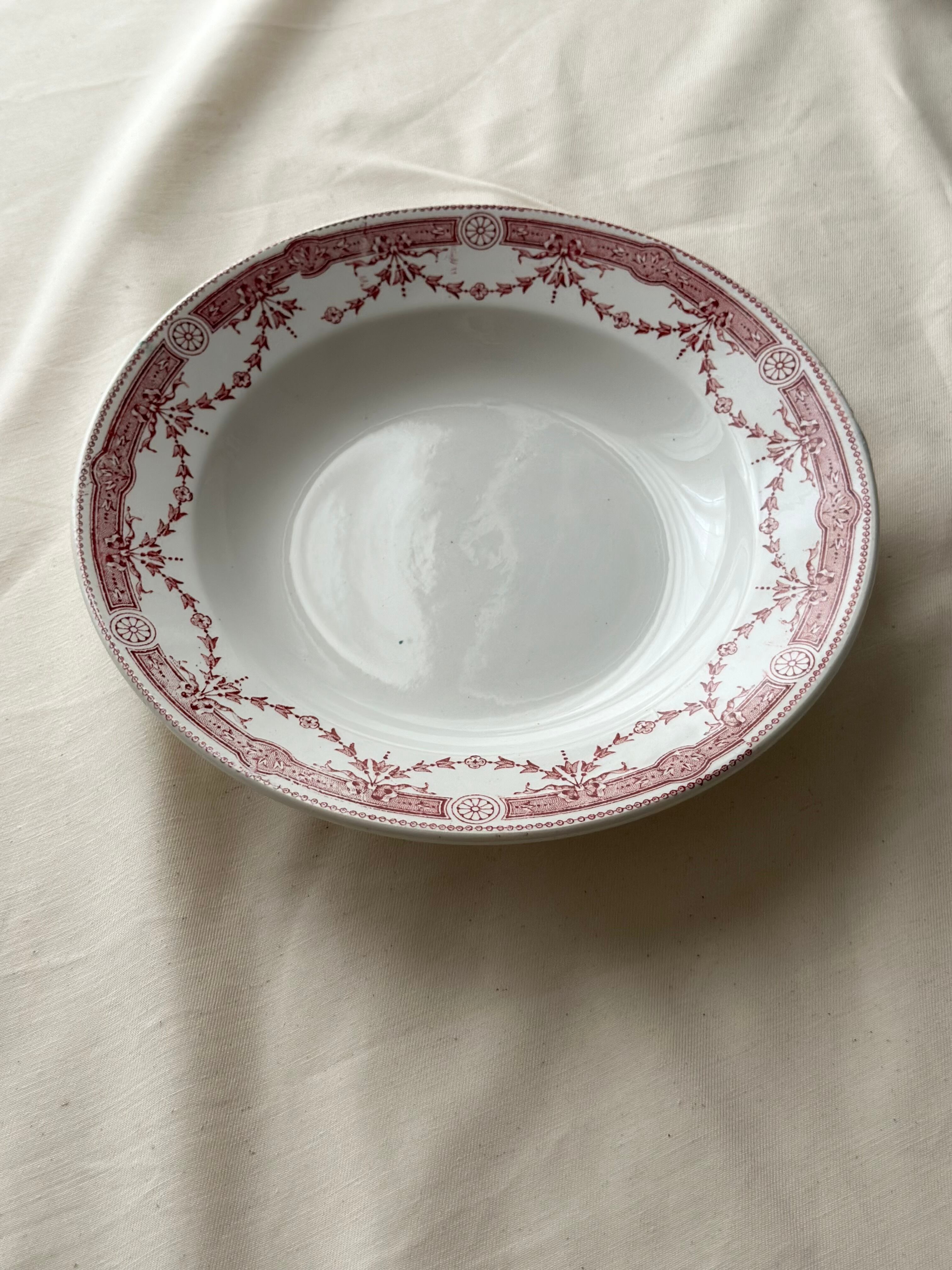 Moulin des loups ムーランデルー / “PROVENCE” 赤の深皿