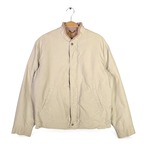 70s CRAFT SPORTWEAR カナダ製 ヴィンテージ ナイロンジャケット DEEP PILE BORG LINER 薄ベージュ サイズL相当 古着 DZ0761