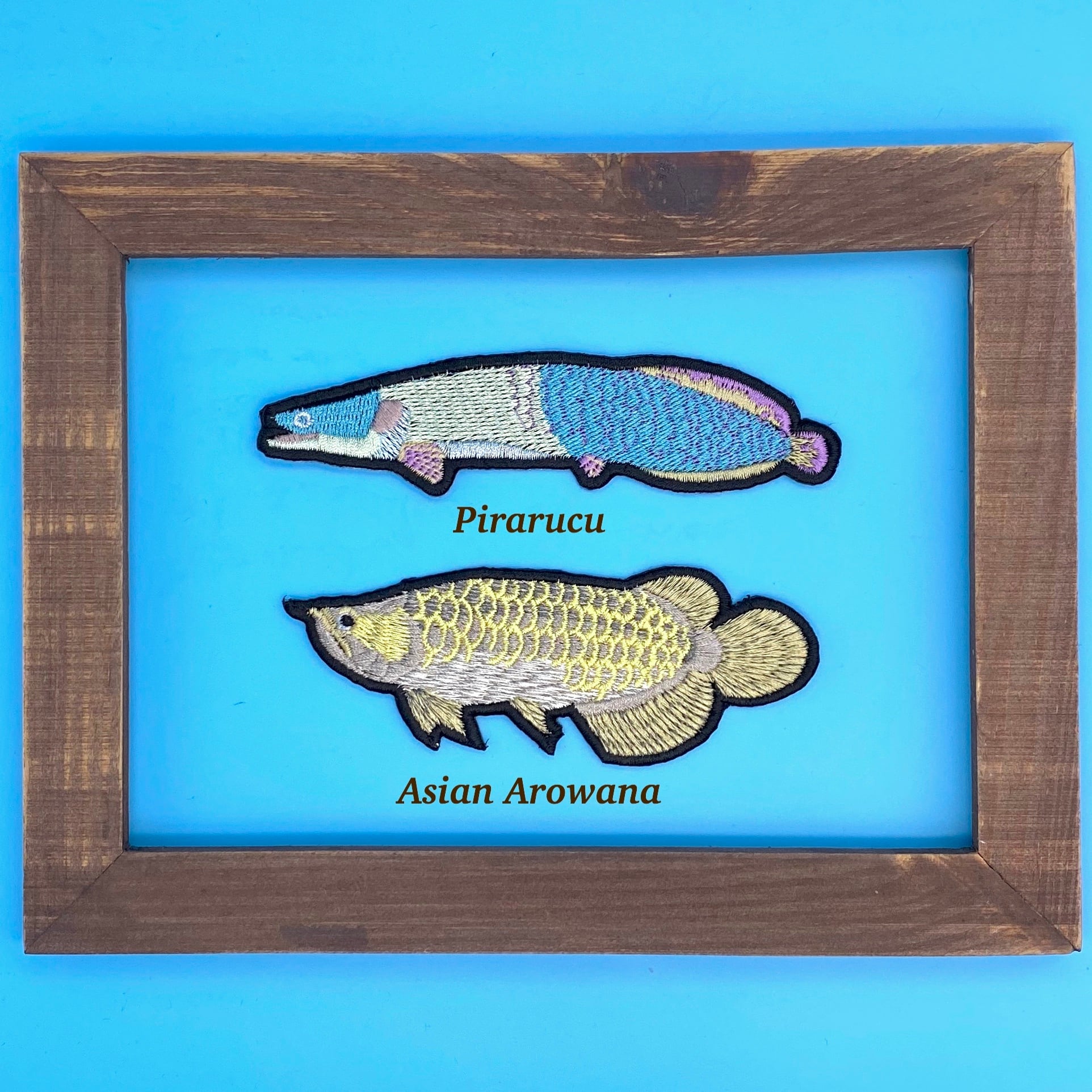 アジアアロワナの刺繍ワッペン | アトリエリジッタ