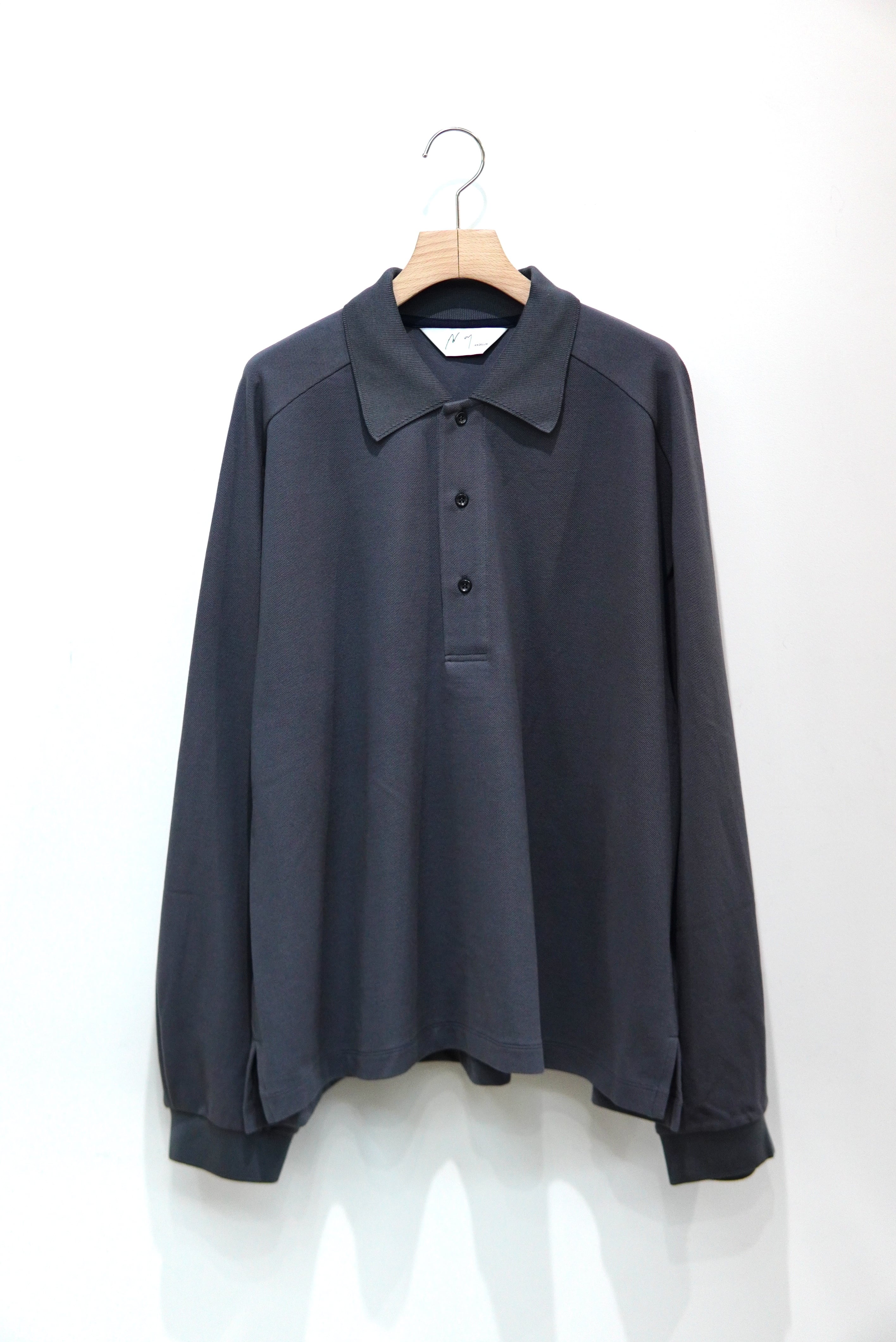 26SS ANCELLM L/S POLO GRAY サイズ2 L/S POLO(GRAY) – ANCELLM