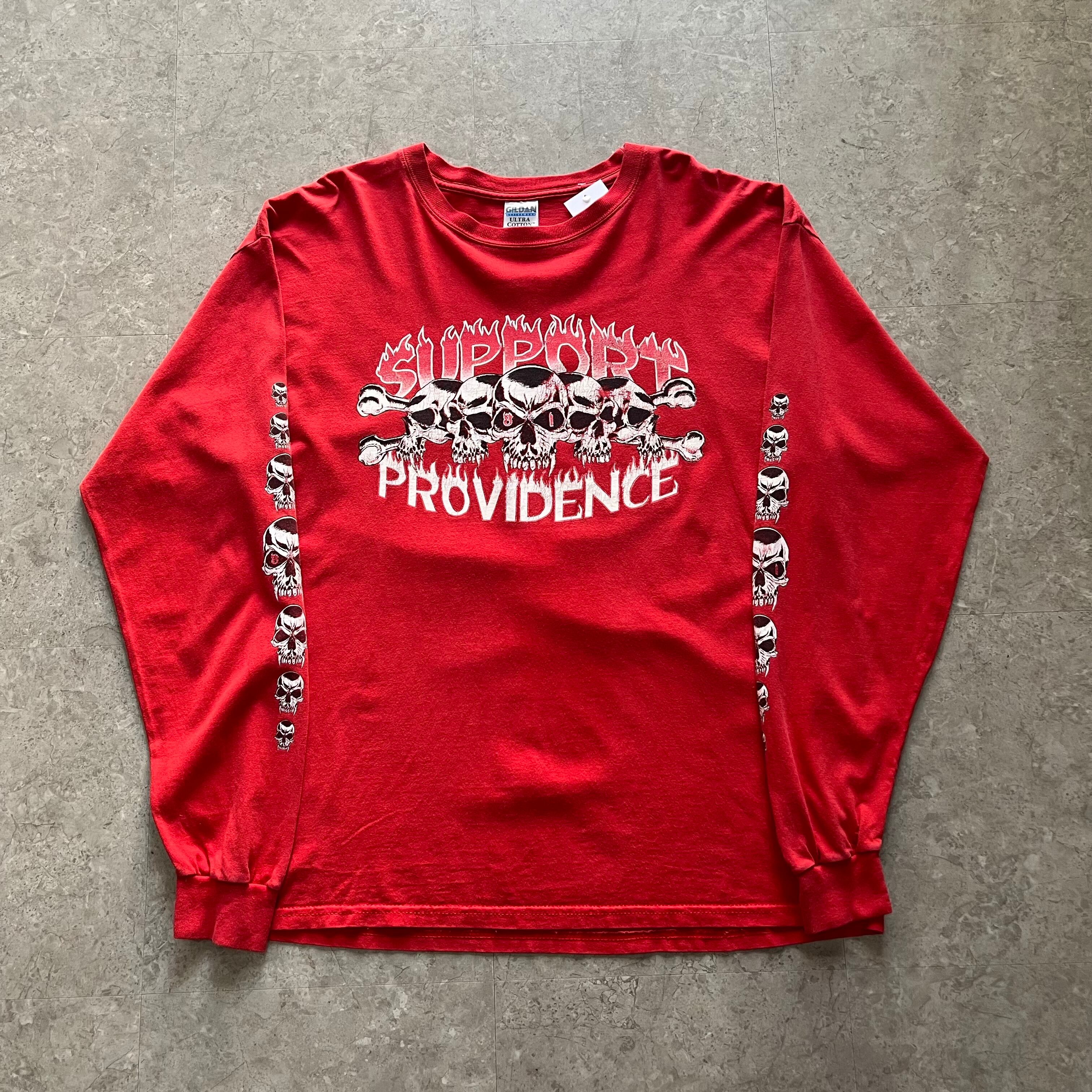 00s SUPPORT PROVIDENCE "THE CITY WITH NO PITY" skull L/S T-shirt【仙台店】