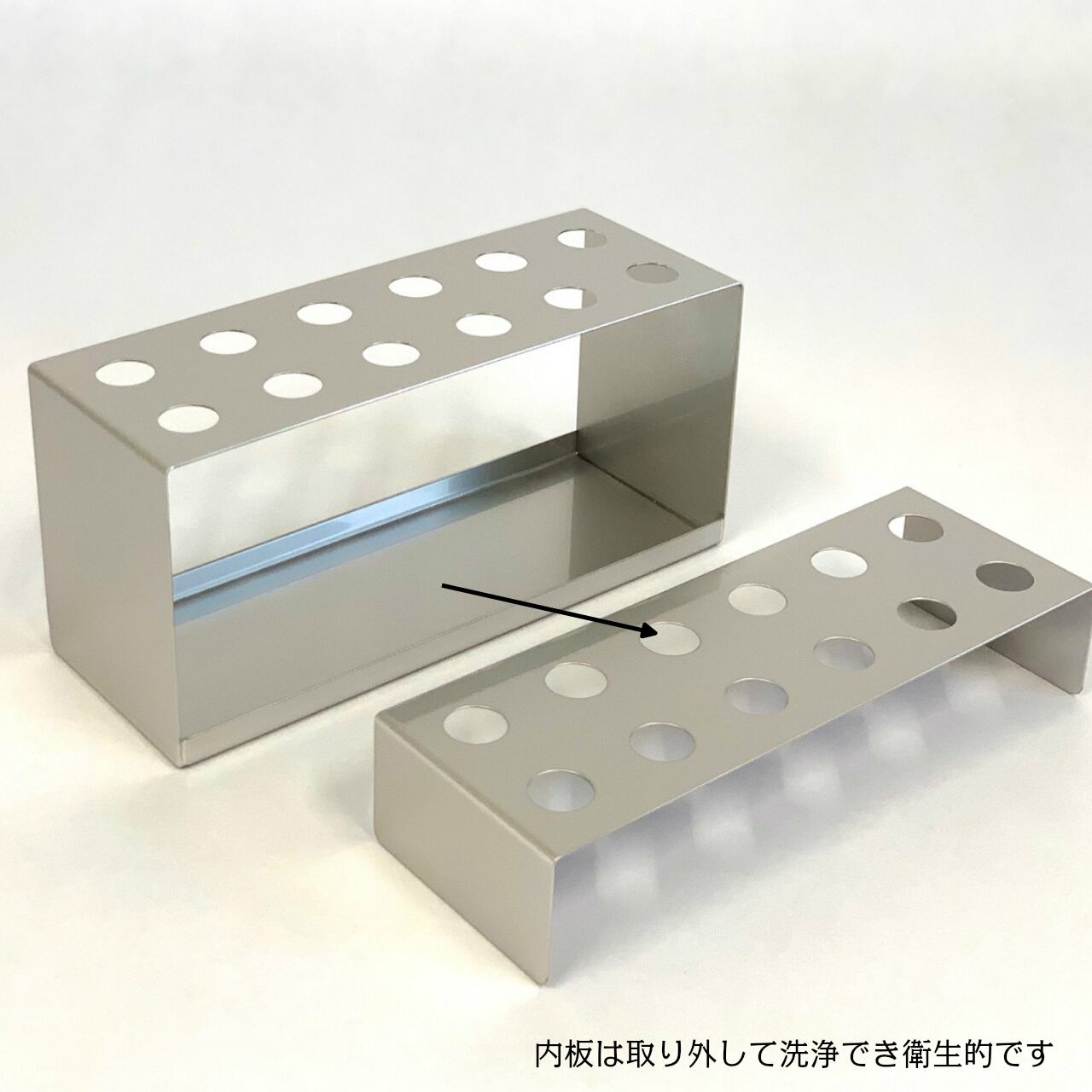 歯ブラシスタンド12人用 Aタイプ | Murakami-Stainless