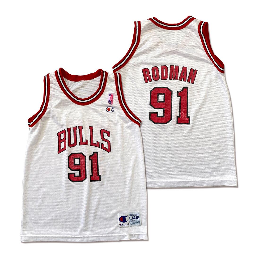 Champion チャンピオン NBAシカゴ・ブルズ ゲームシャツ デニス 