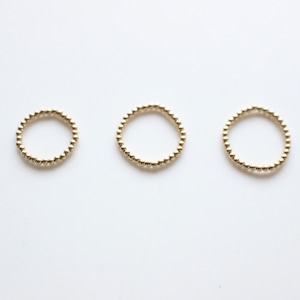 Bulle gold ring 2mm 3本セット　ビュルゴールドリング2mm 3本セット