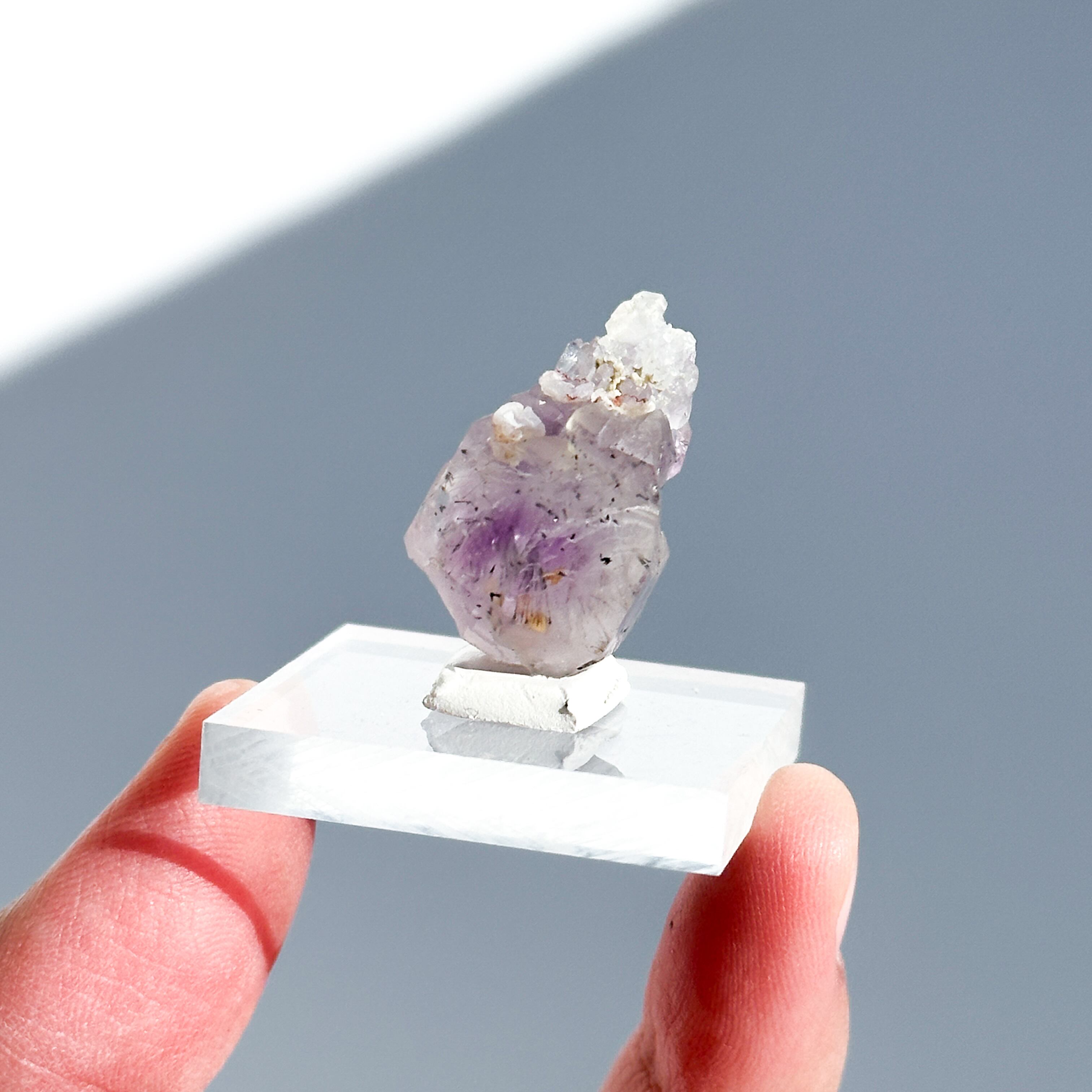 アメリカ産ヘマタイトインアメジスト 原石24◇ Hematite in Amethyst