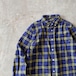 STUSSY / logo check shirt size M