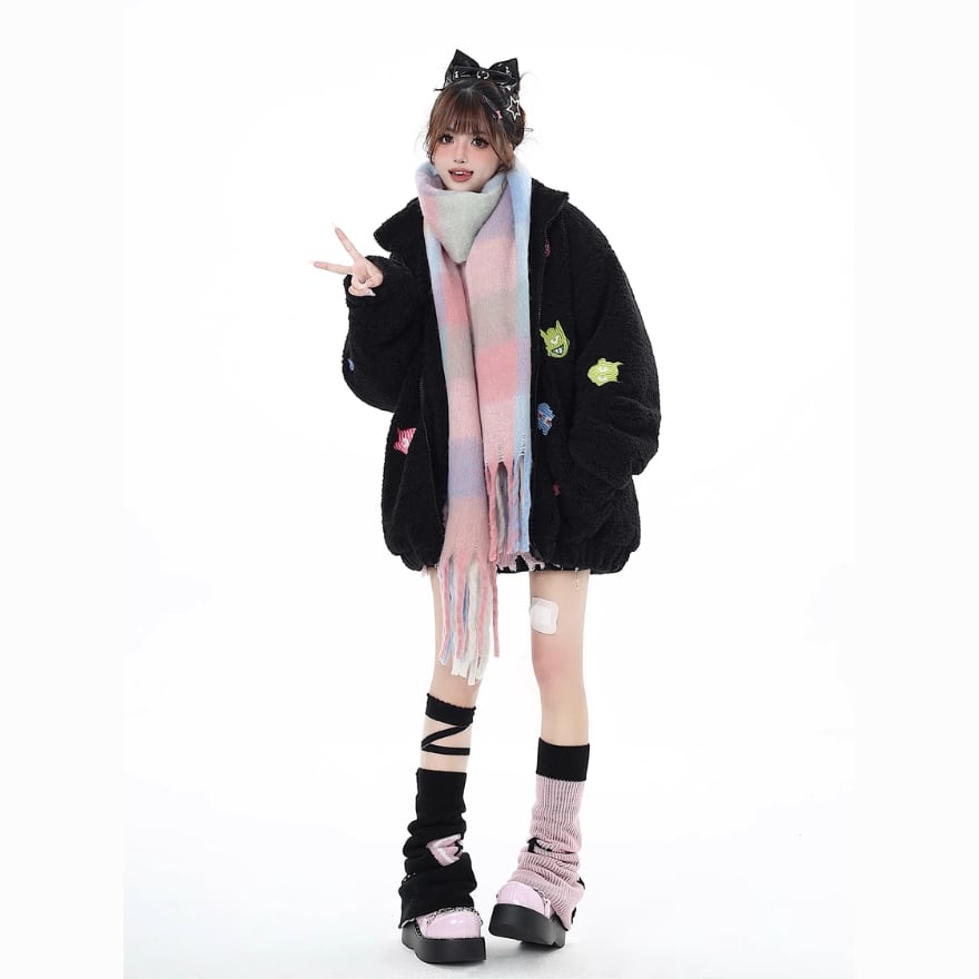お取り寄せ商品】マフラー フード付きマフラー うさ耳 ウサギ