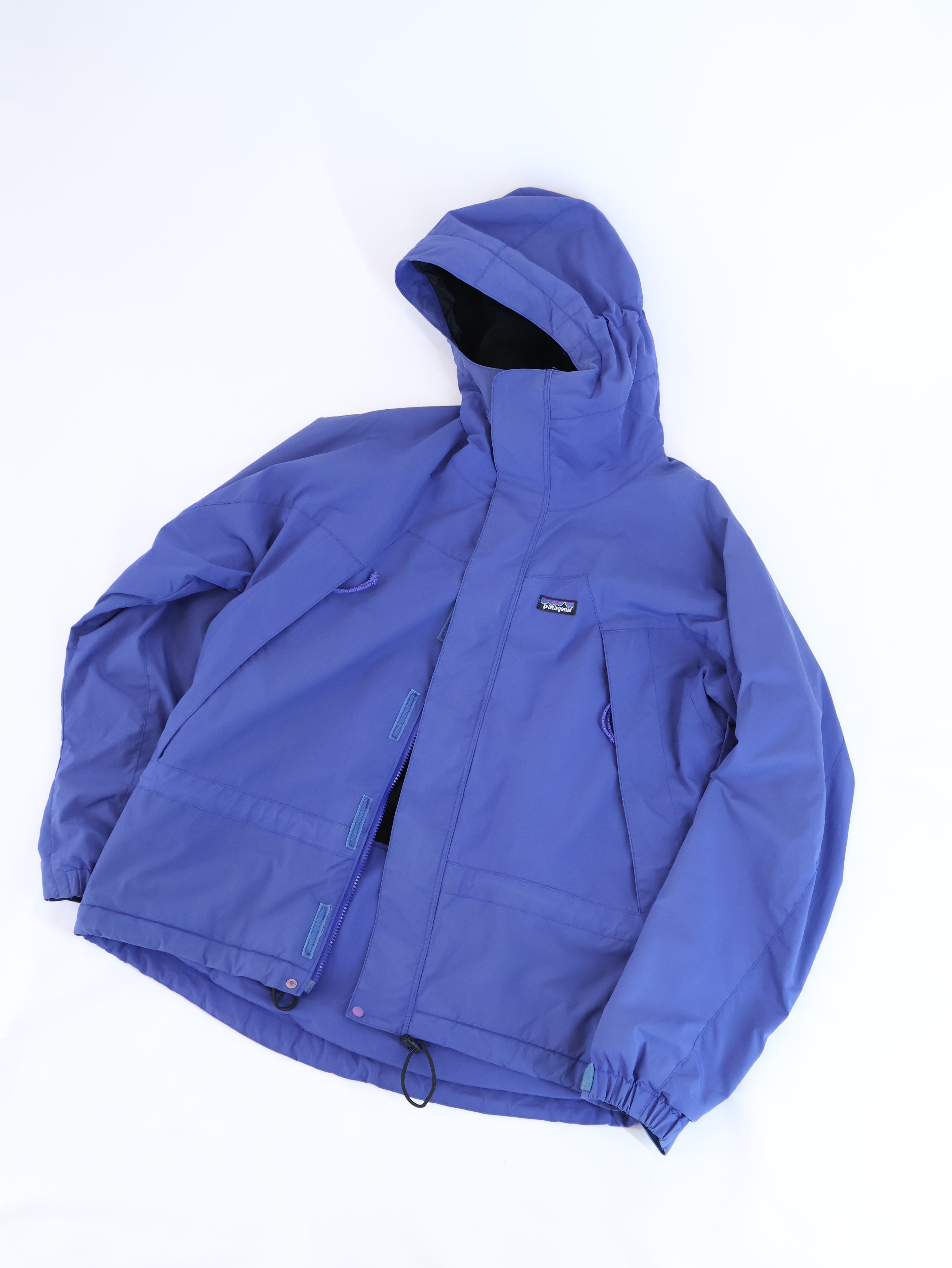 90s patagonia infurno jacket 表記S ブルー×ブラック インファーノ
